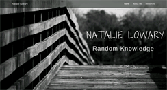Desktop Screenshot of natalielowary.com